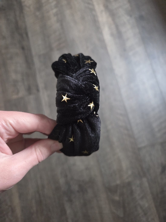 LOFT Accessories - Black Velvet Star Knotted Headband